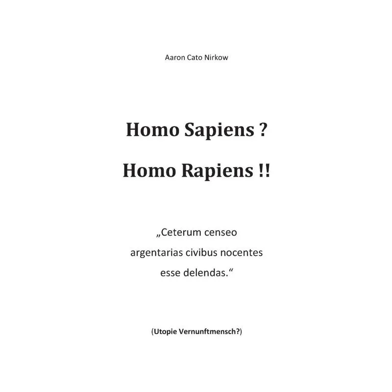 Homo Sapiens? Homo Rapiens!!