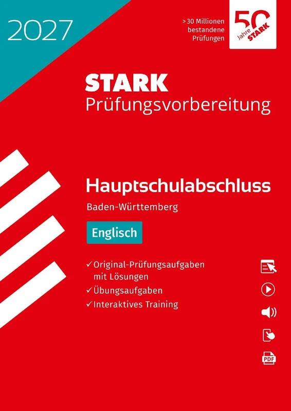 STARK Englisch - Hauptschulabschluss 2027 BW - Prüfungsvorbereitung inkl. Lösungen