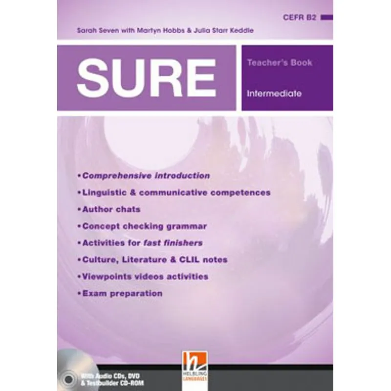 SURE - INTERMEDIATE - TEACHER'S BOOK + 3 CLASS AUDIO CDS + DVD + TESTBUILDER CDR - BRITISH ENGLISH
