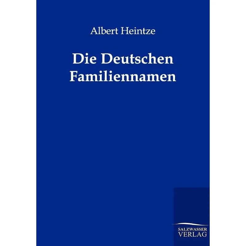 Die Deutschen Familiennamen