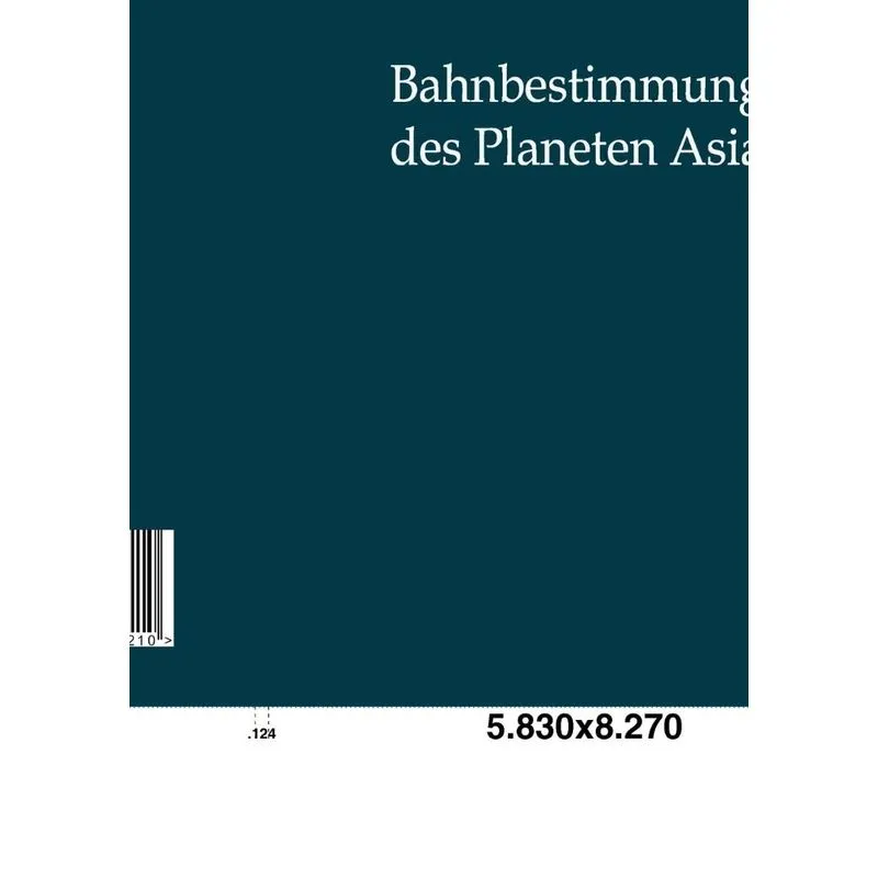 Bahnbestimmung Des Planeten Asia