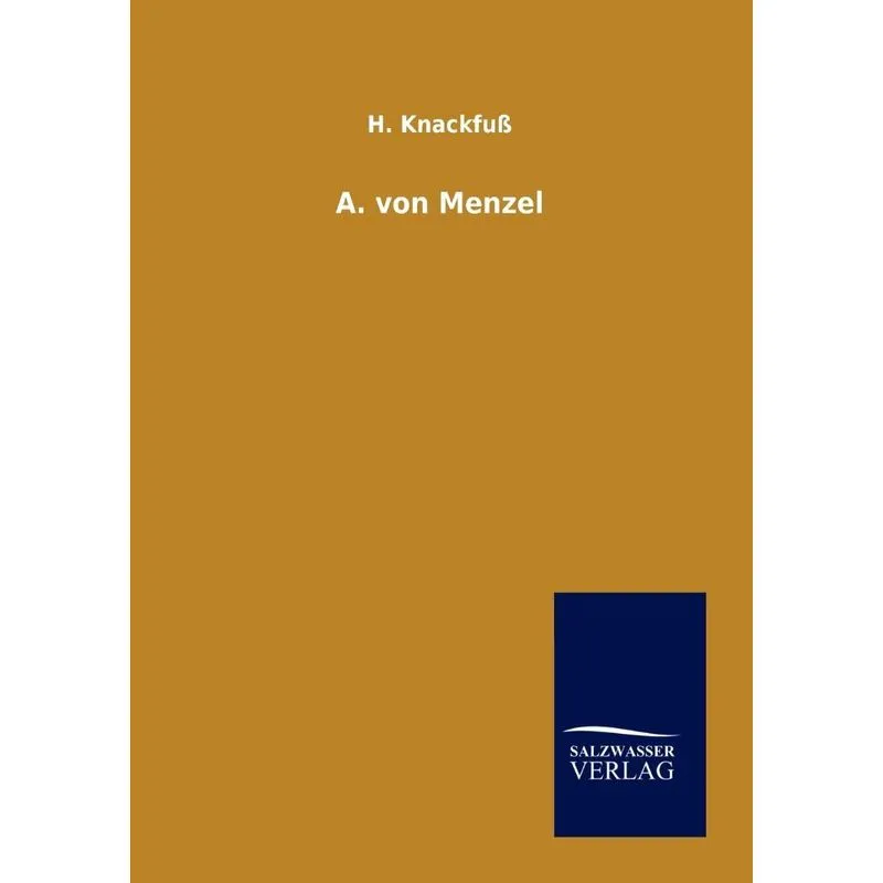 A. von Menzel