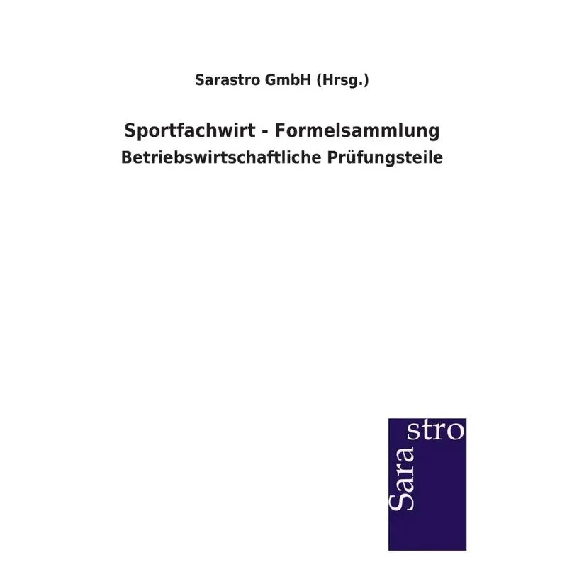 Sportfachwirt - Formelsammlung