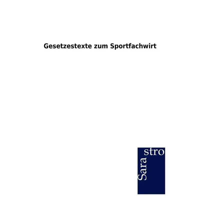 Gesetzestexte zum Sportfachwirt