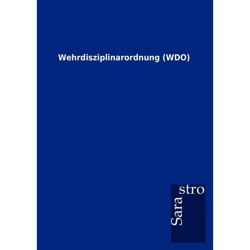 Wehrdisziplinarordnung (WDO)