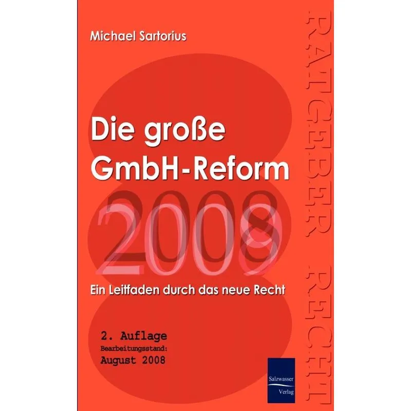 Die Große Gmbh-reform 2008/2009