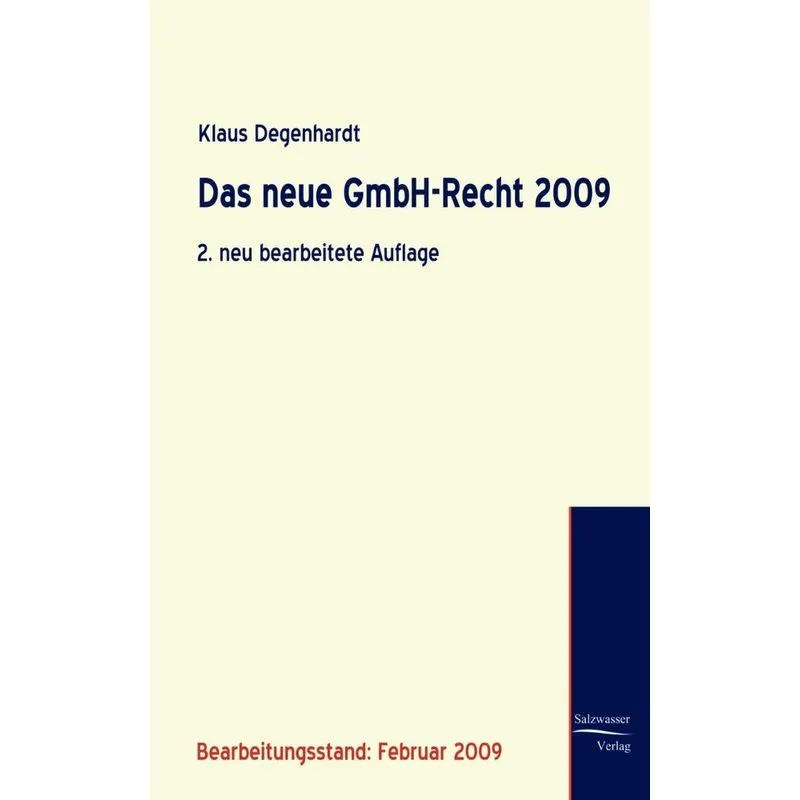 Das neue GmbH-Recht 2009