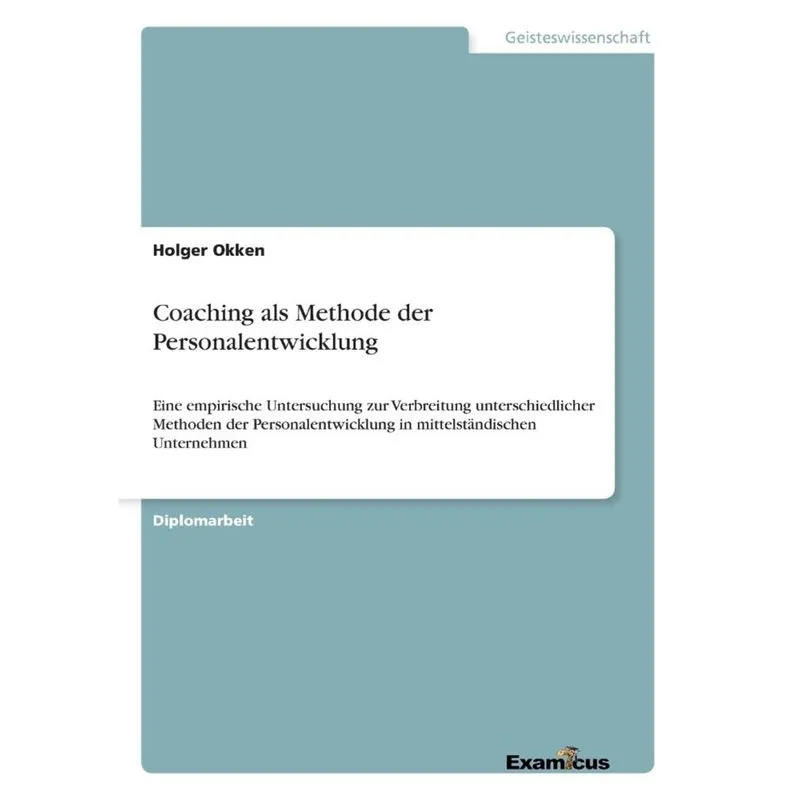 Coaching als Methode der Personalentwicklung