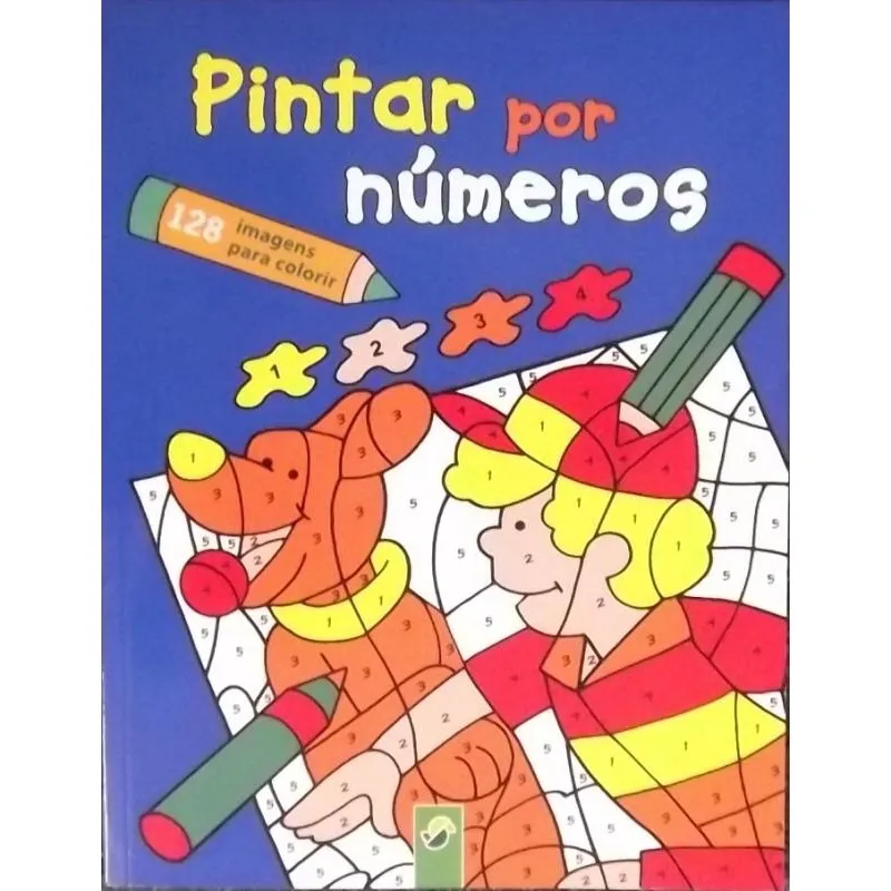 Pintar por numeros azul