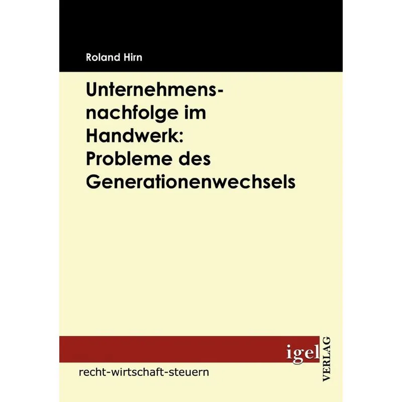 Unternehmensnachfolge im Handwerk