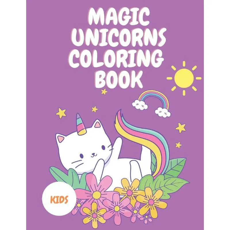 Magic Unicorns Coloring Book