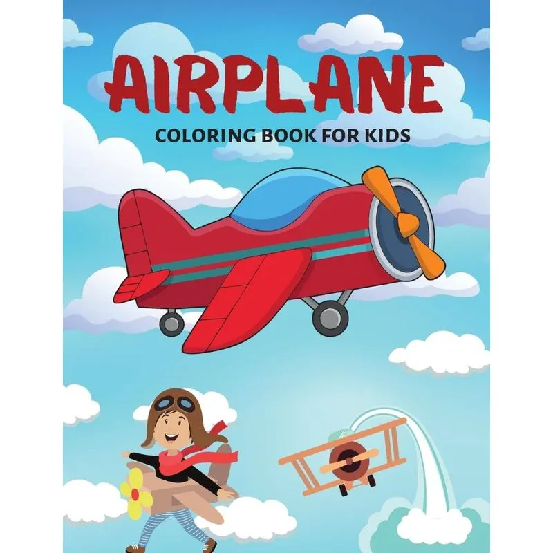 Airplane Coloring Book For Kids