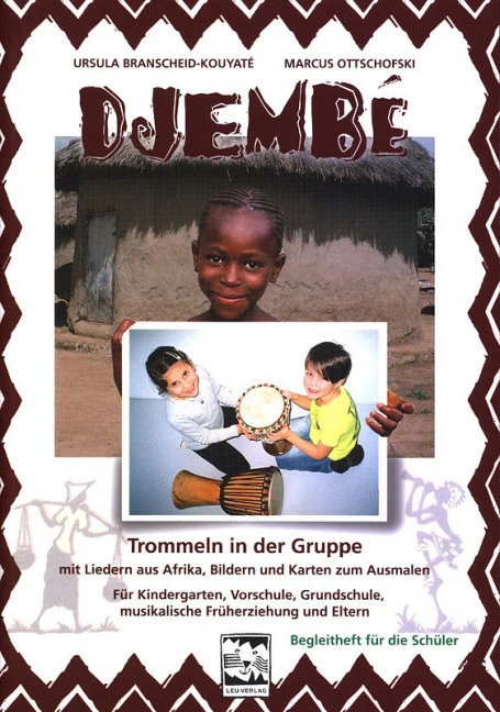 Djembé Trommeln in der Gruppe mit Liedern aus Afrika, Bildern und Karten zum Ausmalen