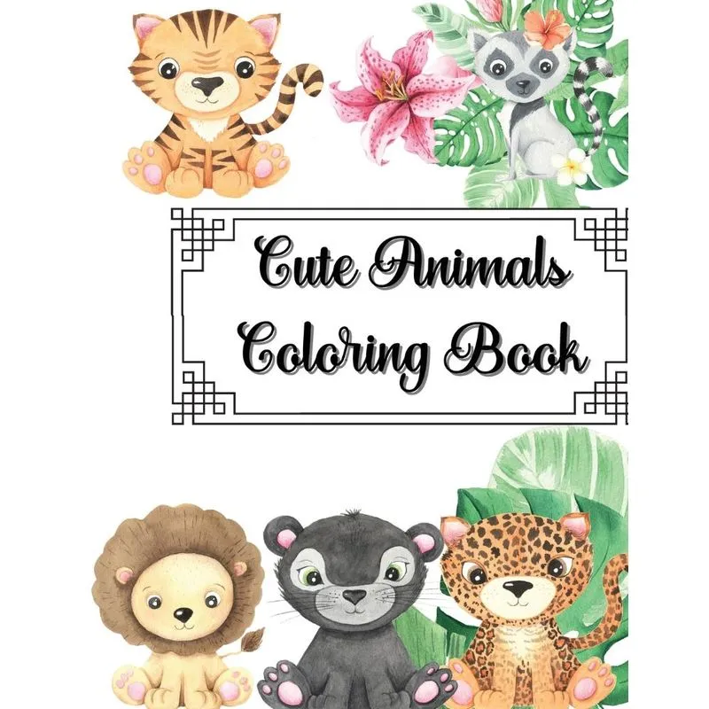 Cute Animals Coloring Book