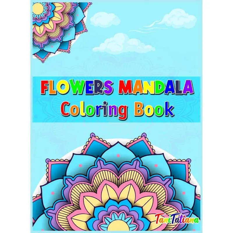 Flowers Mandala Coloring Book
