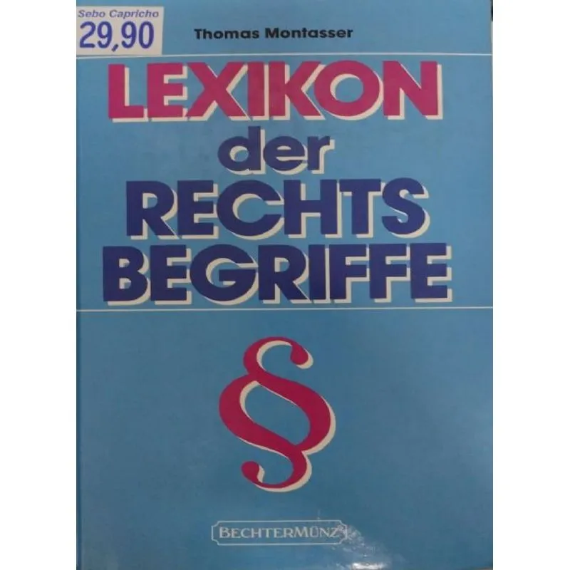 Usado - Lexikon Der Rechts Begriffe