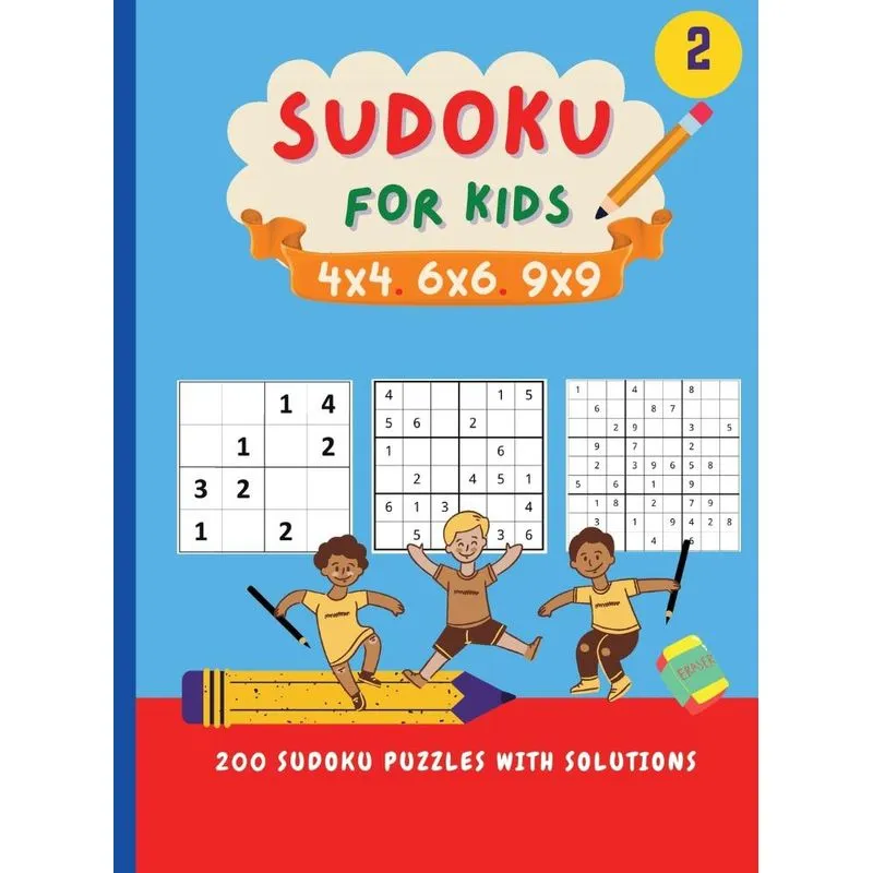 Sudoku for kids 4x4 6x6 9x9