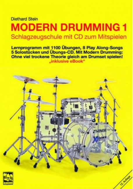 Modern Drumming 1 Vol. 1 Schlagzeugschule mit CD zum Mitspielen Vol. 1