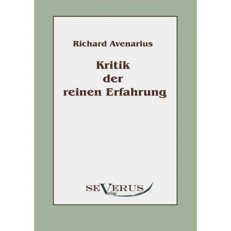 Kritik der reinen Erfahrung