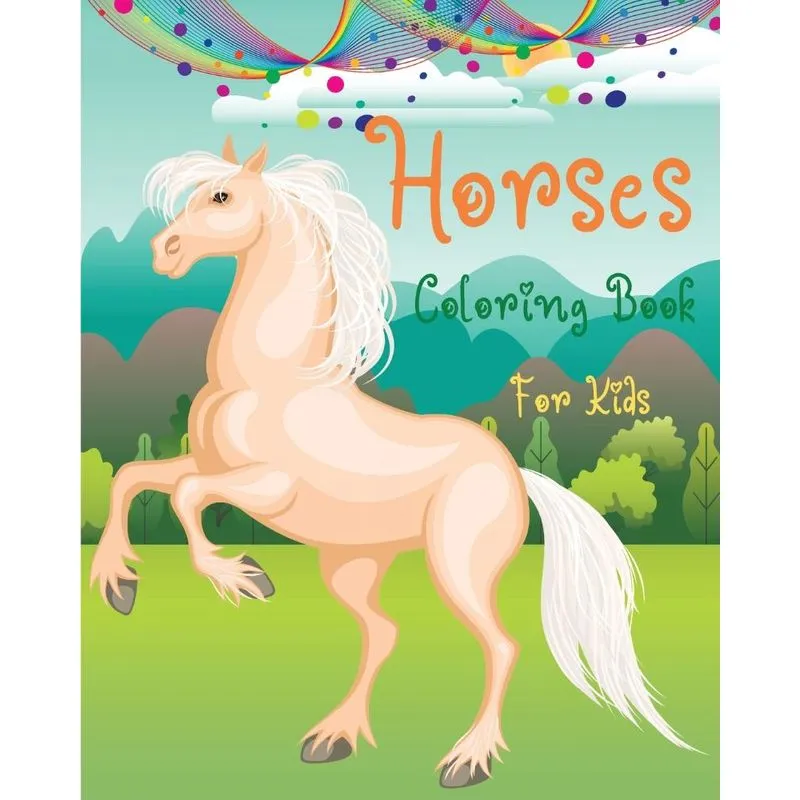 Horses Coloring Book for Kids