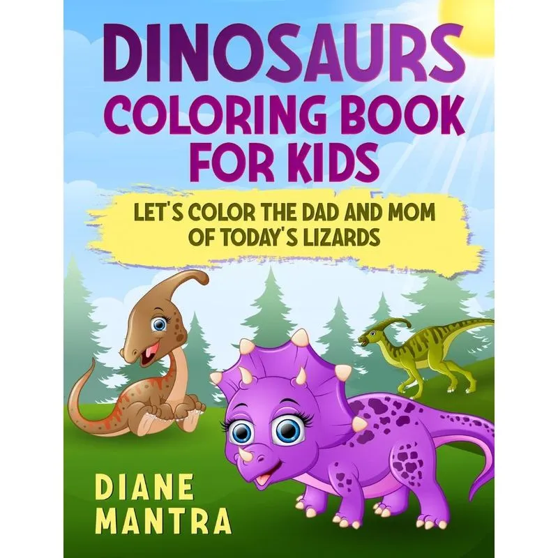 Dinosaurs coloring book for kids