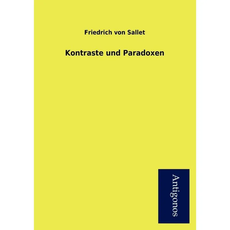 Kontraste Und Paradoxen