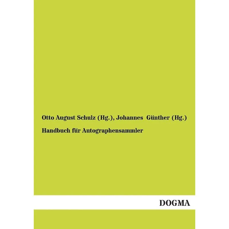 Handbuch für Autographensammler