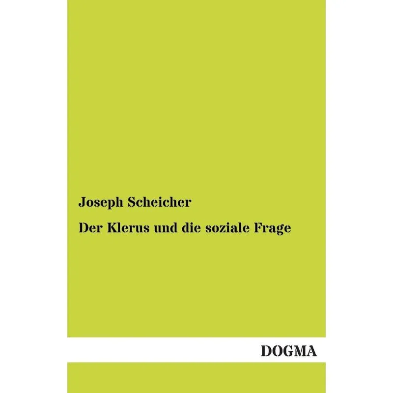 Der Klerus Und Die Soziale Frage