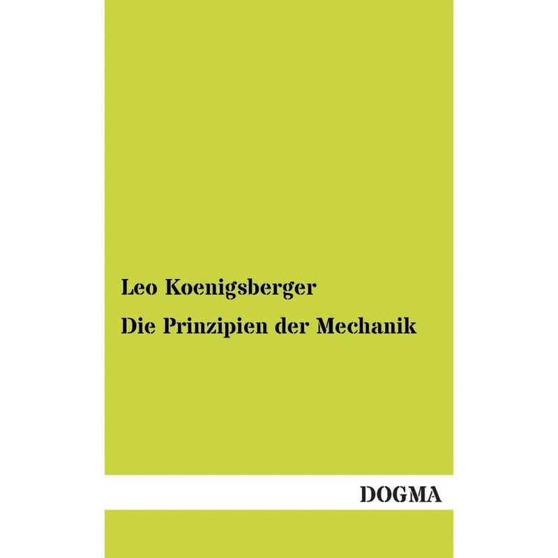Die Prinzipien Der Mechanik
