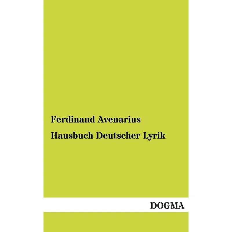 Hausbuch Deutscher Lyrik