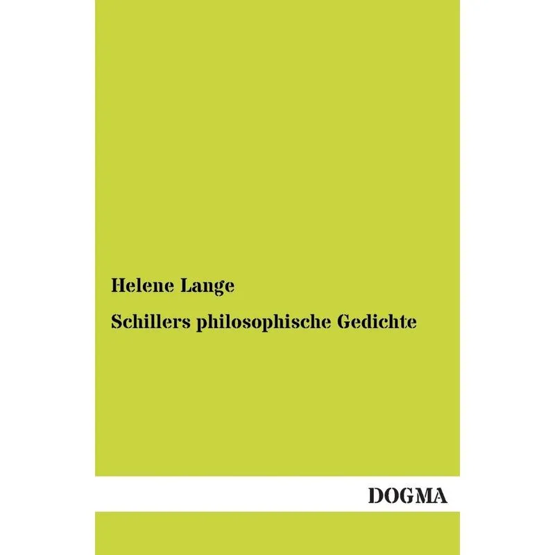 Schillers Philosophische Gedichte