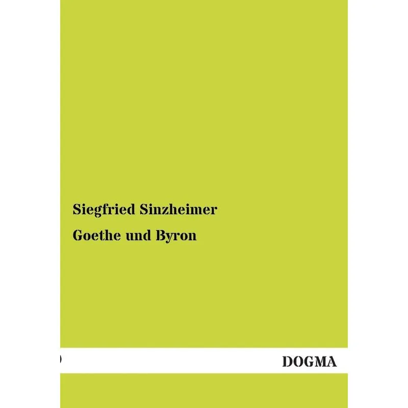 Goethe Und Byron