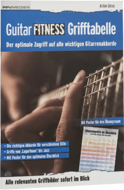 Guitar Fitness Grifftabelle Der optimale Zugriff auf alle wichtigen Gitarrenakkorde Alle relevanten Griffbilder sofort im Blick