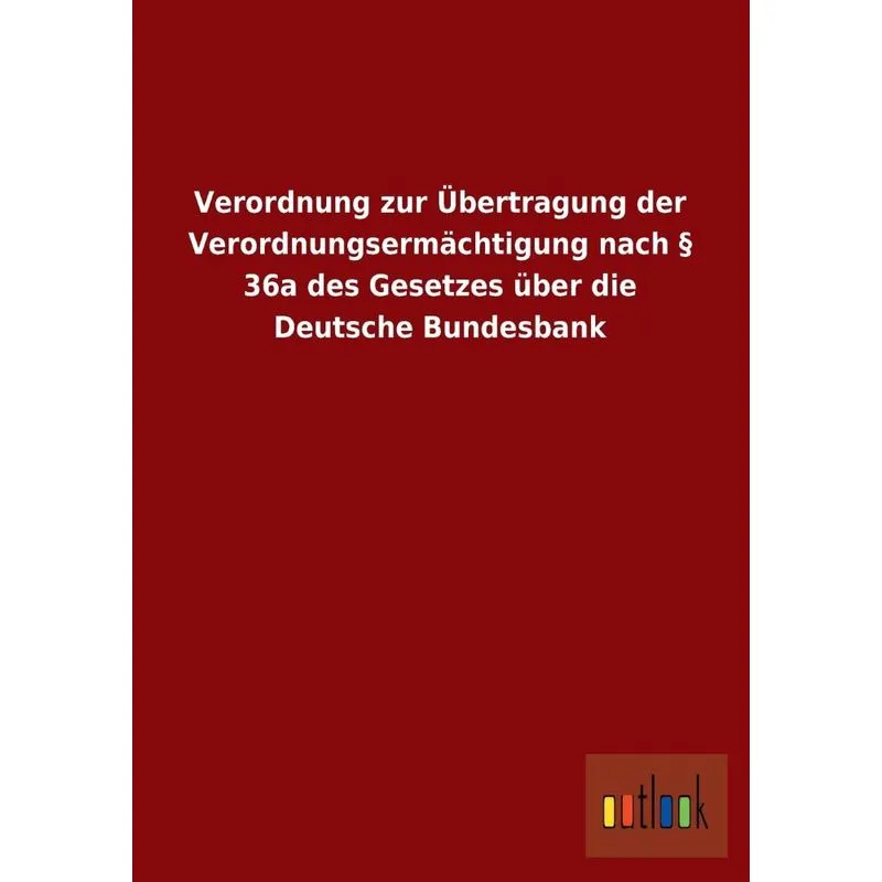 Verordnung Zur Ubertragung Der Verordnungsermachtigung Nach