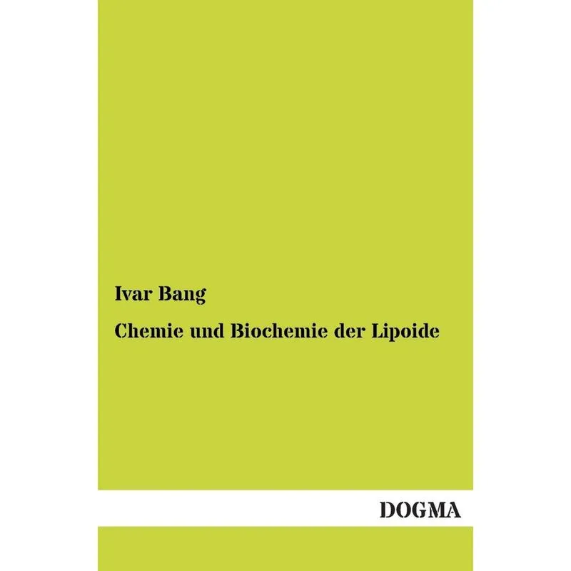 Chemie Und Biochemie Der Lipoide