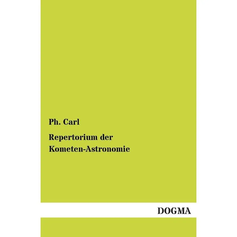 Repertorium Der Kometen-Astronomie