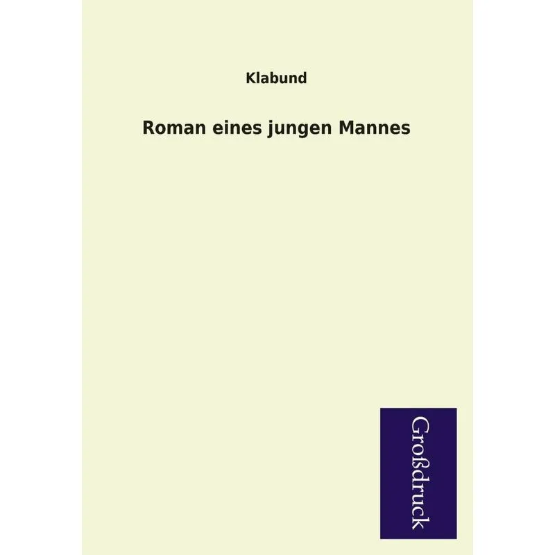 Roman Eines Jungen Mannes
