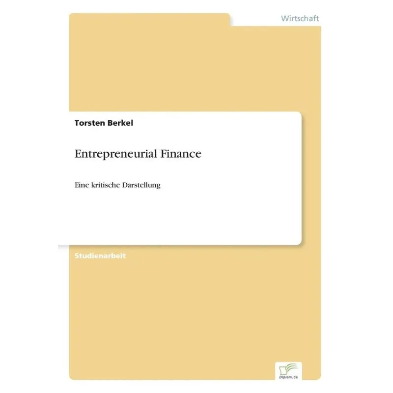 Entrepreneurial Finance