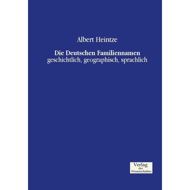 Die Deutschen Familiennamen