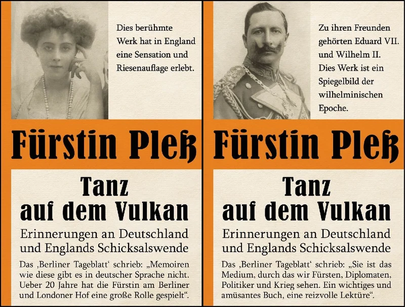 Tanz auf dem Vulkan - Erinnerungen an Deutschlands und Englands Schicksalswende - Bd. 1 + 2