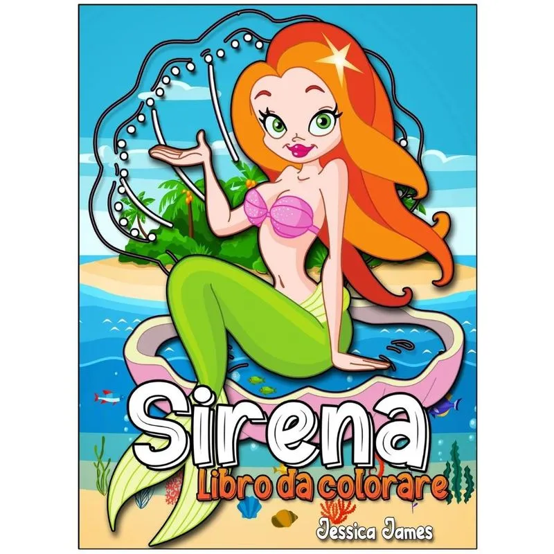 Sirena Libro da Colorare