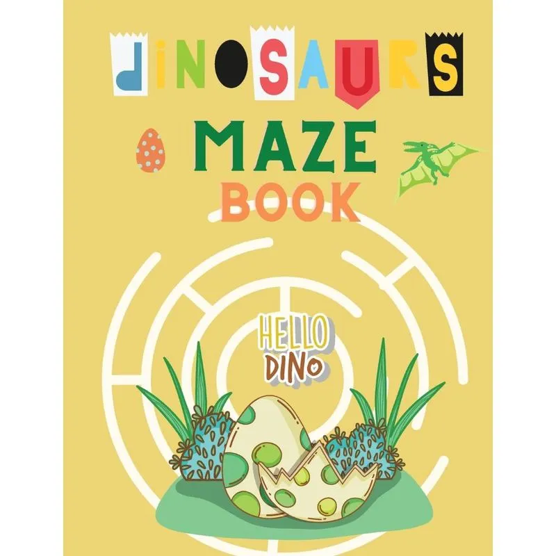 Dinosaurs Maze Book