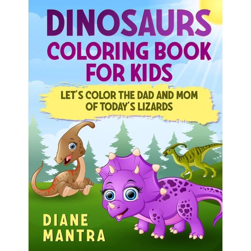 Dinosaurs coloring book for kids