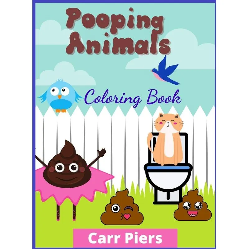 Pooping Animals Colouring Book