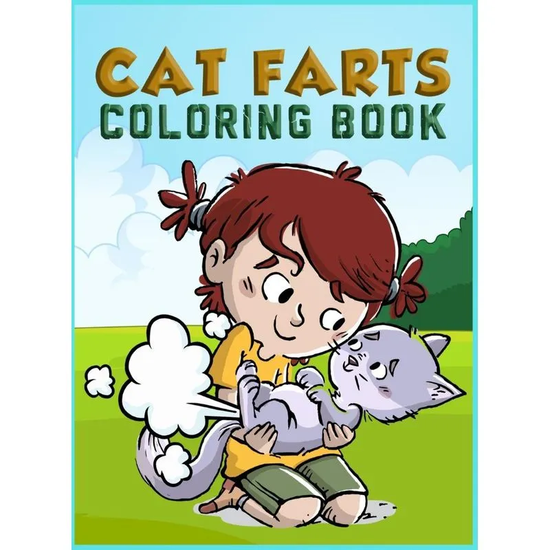 Cat Farts Coloring Book For Kids