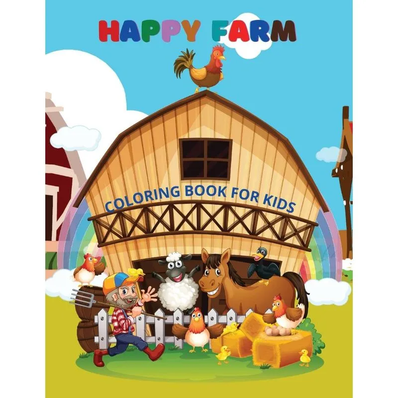 Happy Farm- Coloring Book For Kids
