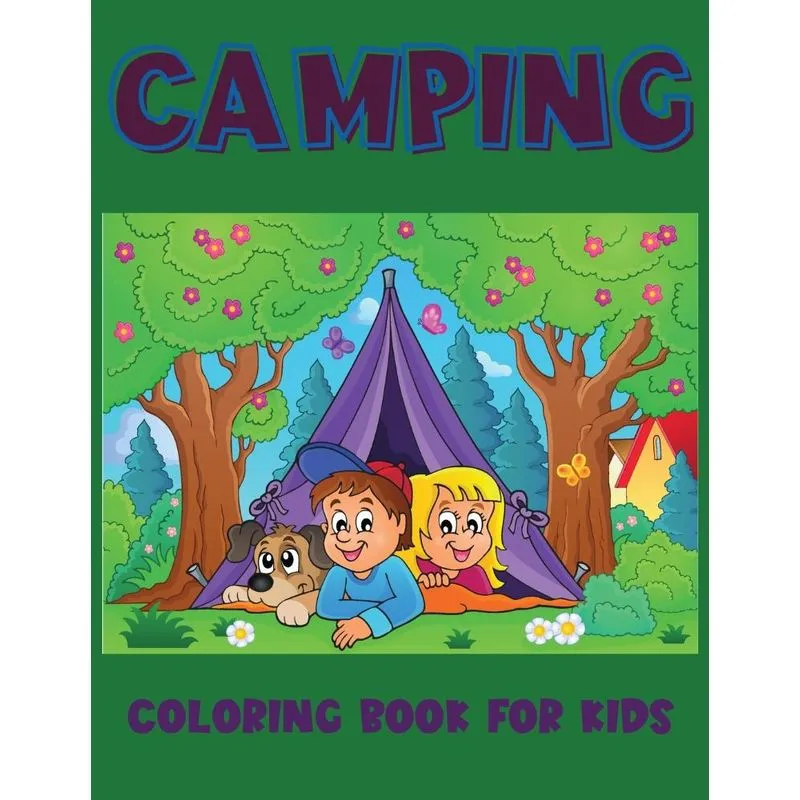 Camping Coloring Book For Kids