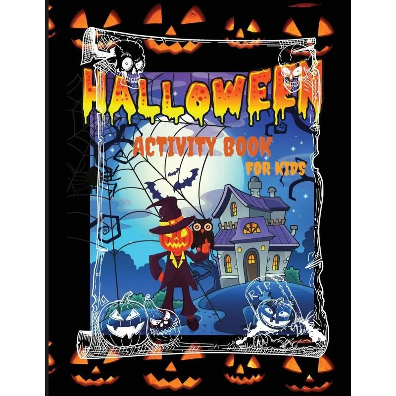 Halloween Activity Book For Kids