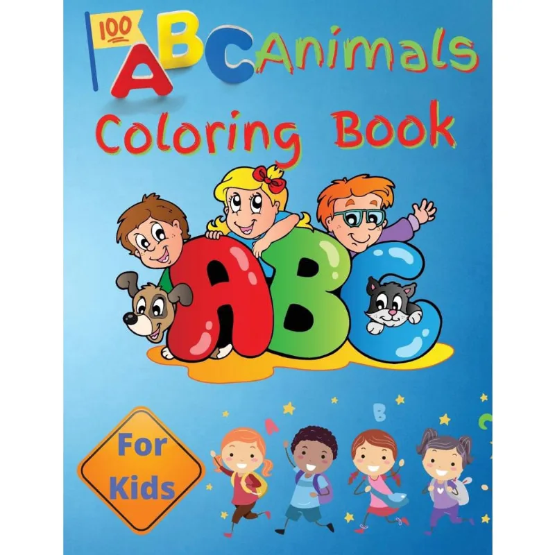 Abc Animals Coloring Book For Kids