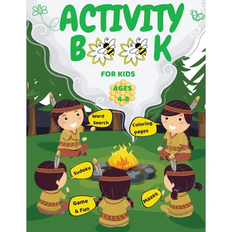 Activity Book For Kids Ages 4-8